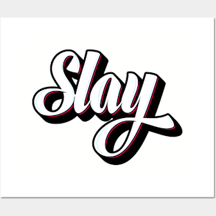 Slay Graffiti Small Logo Posters and Art